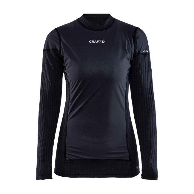 Bluză de corp Craft Active Extreme X Wind LS damă - negru Granite | anti-vânt