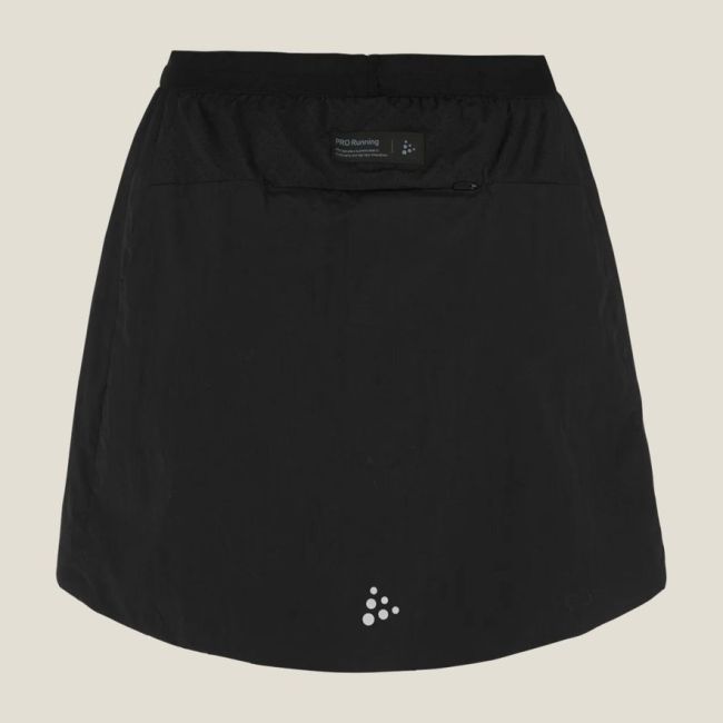 Fustă alergare izolată Craft SubZ Skirt 4 damă - neagră | PrimaLoft
