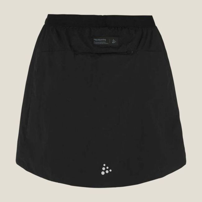 Fustă alergare izolată Craft SubZ Skirt 4 damă - neagră | PrimaLoft