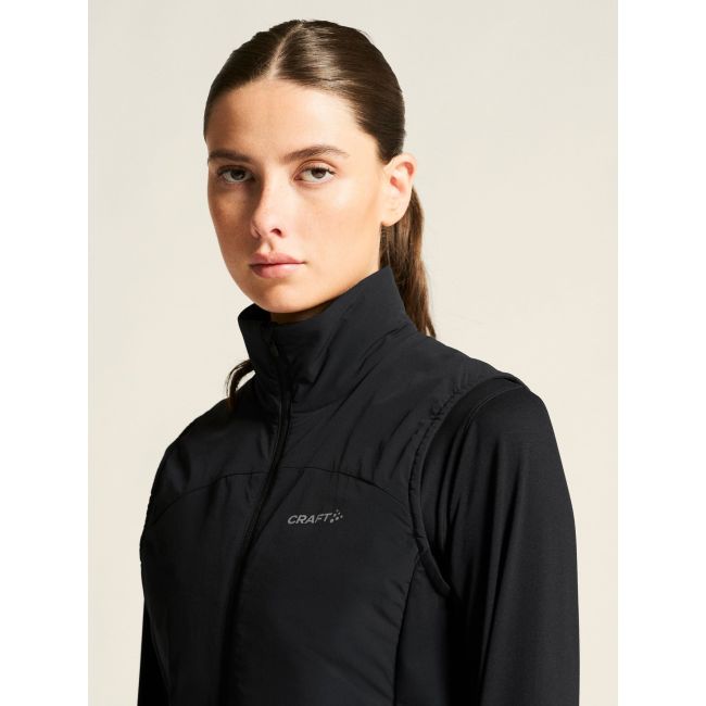 Vestă alergare Craft ADV Essence Warm 2 damă - neagră | izolată