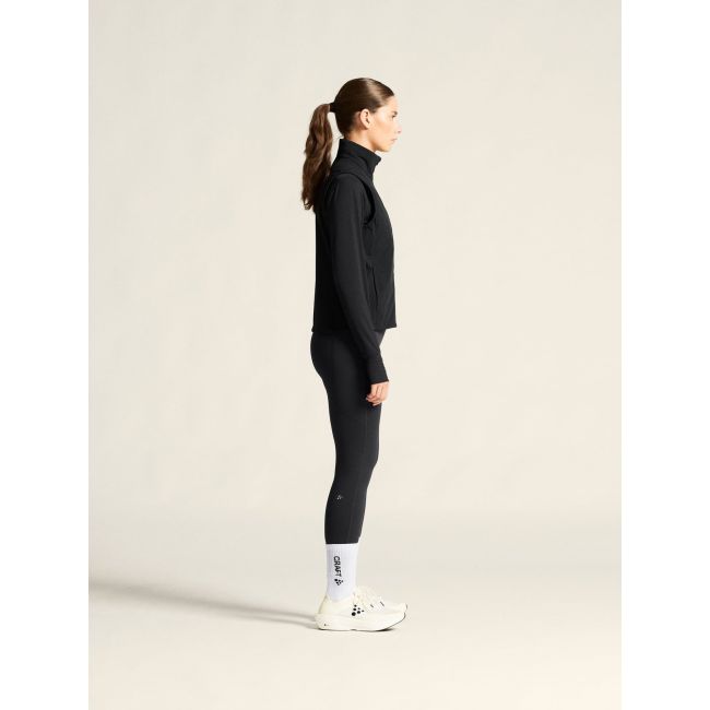 Vestă alergare Craft ADV Essence Warm 2 damă - neagră | izolată