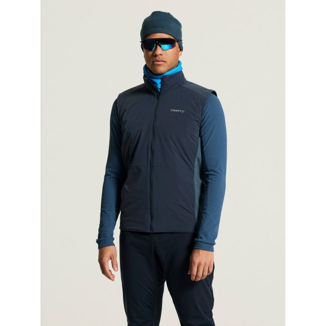 Vestă alergare Craft ADV Essence Warm 2 bărbaţi - bleumarin Night Blue