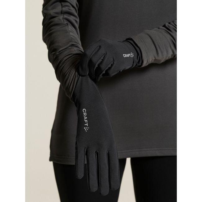 Mănuşi alergare Craft Essence - negre | compatibile touchscreen