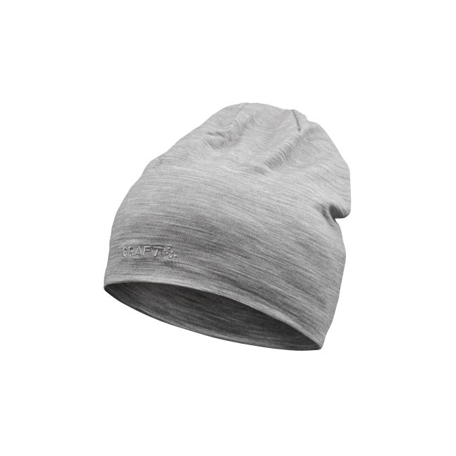 Căciulă alergare Craft Essence Wool Hat - gri | lână merinos