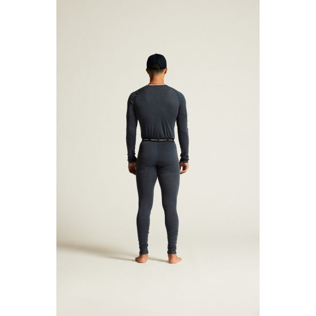 Set corp Craft CORE Wool Merino bărbaţi - albastru melange | lână merinos