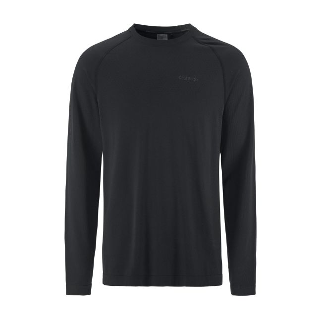 Bluză de corp Craft Active Comfort LS 2 bărbaţi - neagră | seamless
