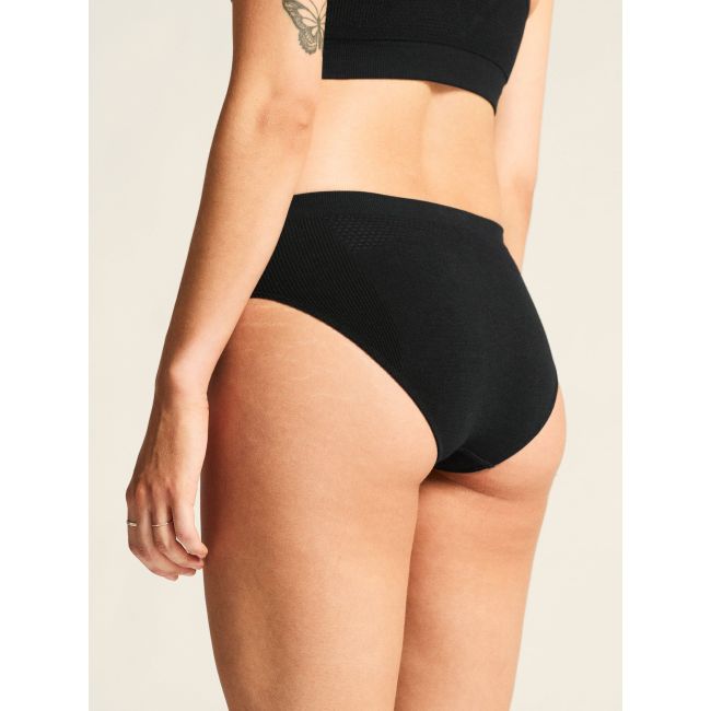 Chiloţi Craft Wool Seamless Hipster damă - negri | lână merinos