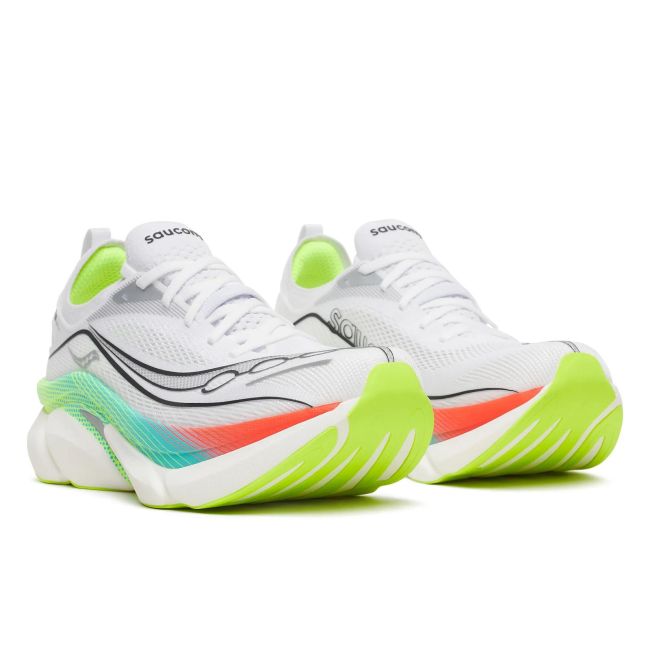 Pantofi alergare Saucony Endorphin Elite 3 - alb/multicolor | performanță maximă