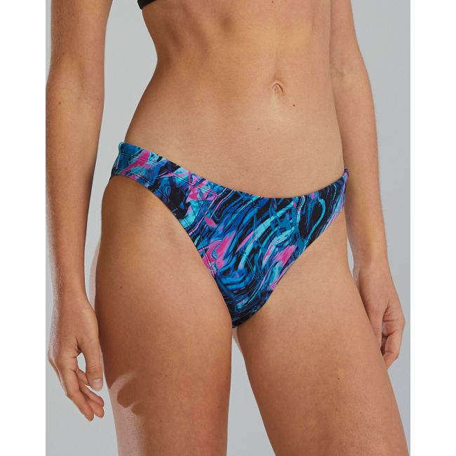 Slip bikini înot femei TYR Marmaris - albastru/roz | rezistent clor