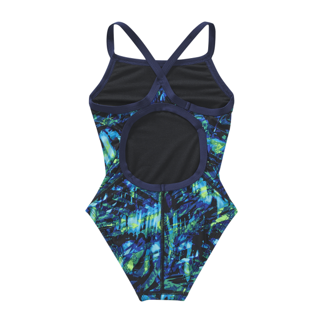 Costum înot întreg fete TYR Diamondfit - albastru/verde | rezistent clor, mărime 24