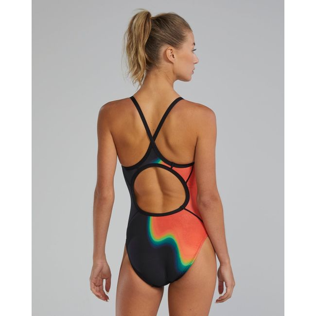 Costum înot întreg femei TYR Diamondfit - Multi Warm | rezistent clor