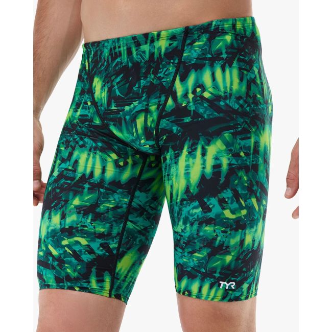 Jammer înot bărbați TYR Durafast Lite Seismo - verde | rezistent clor
