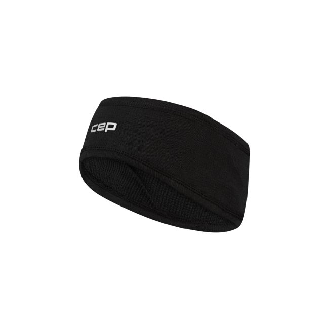 Bentiță alergare termală CEP Core Run Thermal Headband 2.0 - negru | protejează urechile