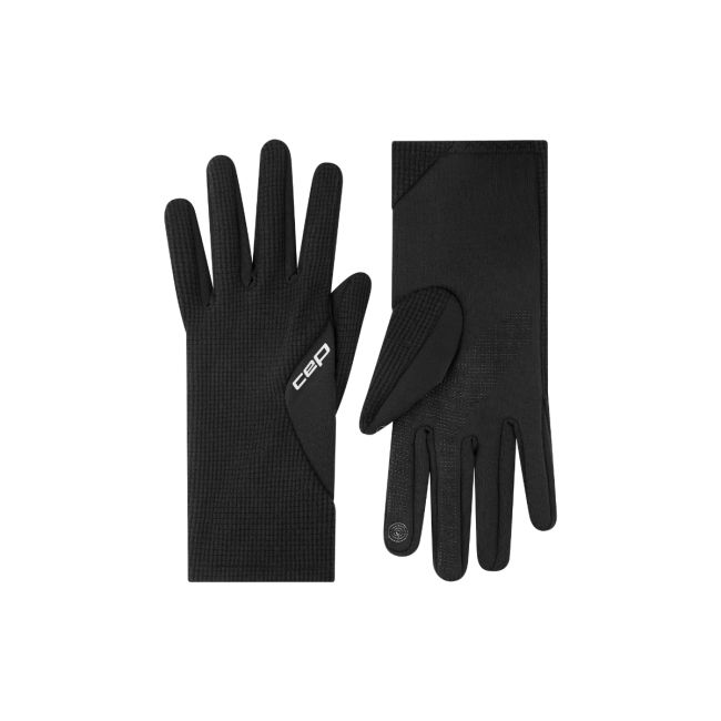 Mănuși alergare termice CEP Core Run Thermal Gloves 2.0 - negru | touchscreen