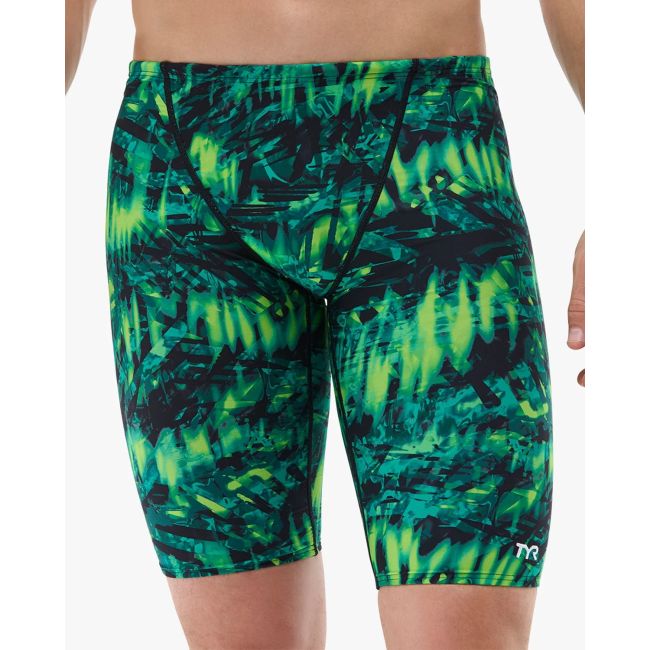 Jammer înot bărbați TYR Durafast Lite Seismo - verde | rezistent clor