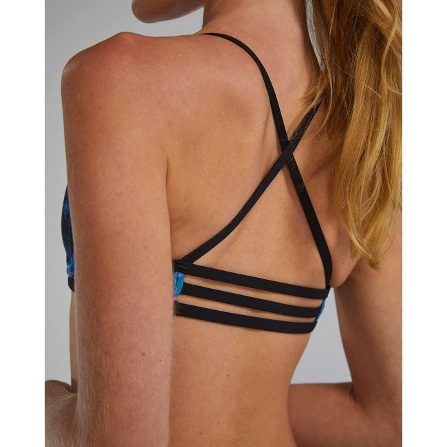Costum înot bikini femei TYR Durafast Elite Trinityfit Top Marmaris - albastru/roz | rezistent clor