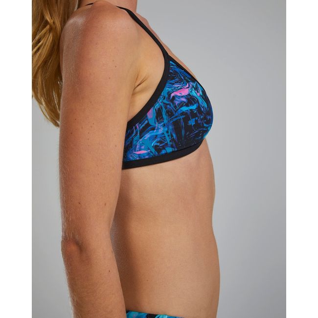Costum înot bikini femei TYR Durafast Elite Trinityfit Top Marmaris - albastru/roz | rezistent clor