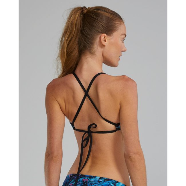 Costum înot bikini femei TYR Durafast Elite - albastru/roz | rezistent clor