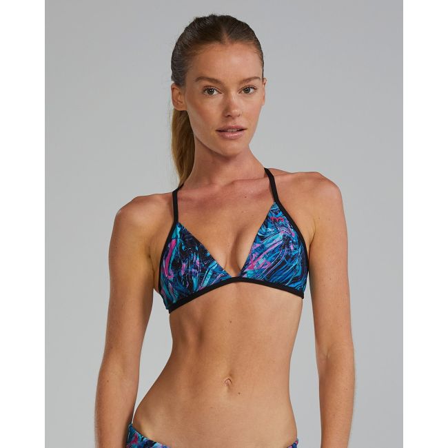 Costum înot bikini femei TYR Durafast Elite - albastru/roz | rezistent clor