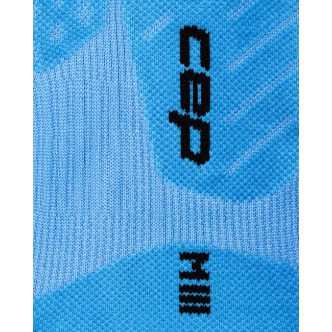 Șosete compresie CEP Run Edition Gradient 5.0 Mid Cut W - albastru/galben