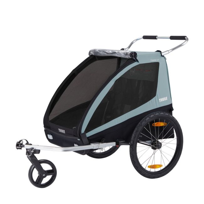 Remorcă Thule Coaster Xt albastru set bicicletă+roată plimbare Pfas Free