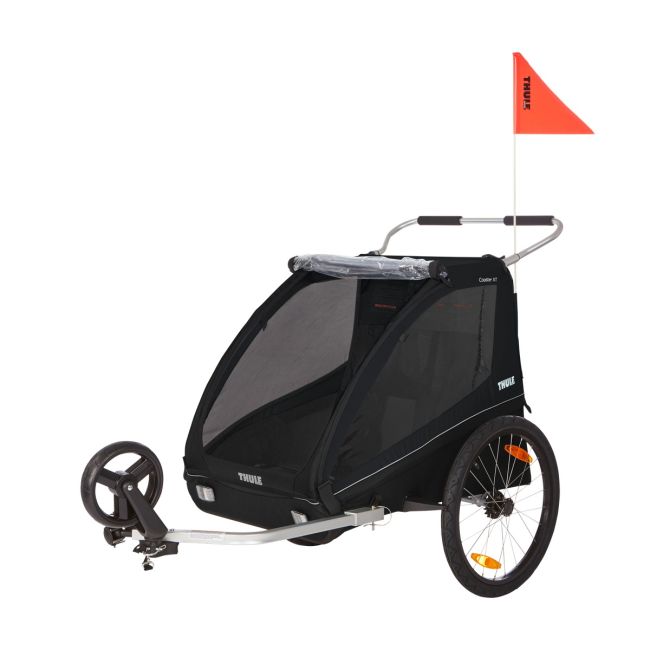 Remorcă Thule Coaster Xt negru set bicicletă+roată cărucior Pfas Free
