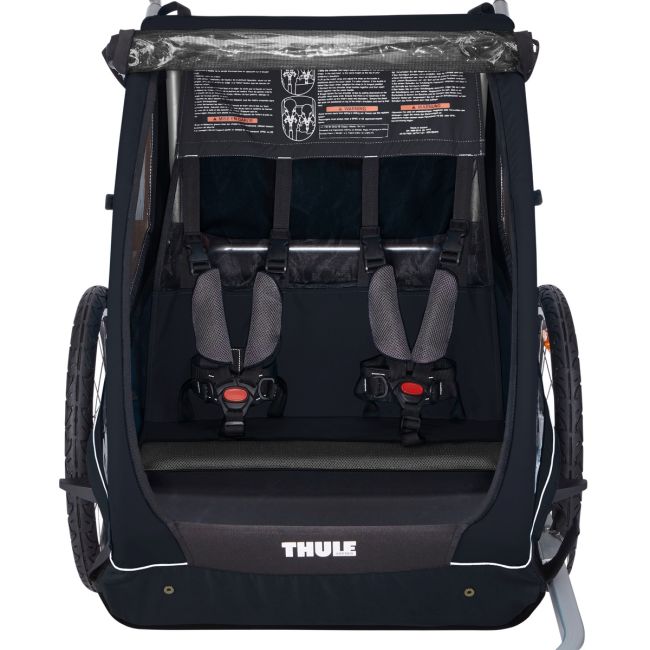 Remorcă Thule Coaster Xt negru set bicicletă+roată cărucior Pfas Free