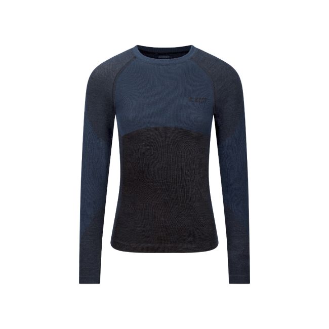 Bluză schi merinos femei CEP Ski Merino Base Layer 2.0 - negru | mânecă lungă