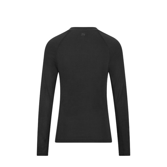 Bluză termică merinos femei CEP Core Run Merino Base Layer - negru | mânecă lungă