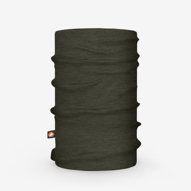 Castelli - tubular multifunctional - Neckwarmer Merino - verde militar - UNI