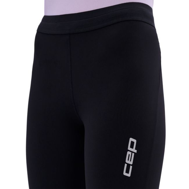 Colanți alergare termici femei CEP Core Run Thermal Tights - negru | compresie ușoară