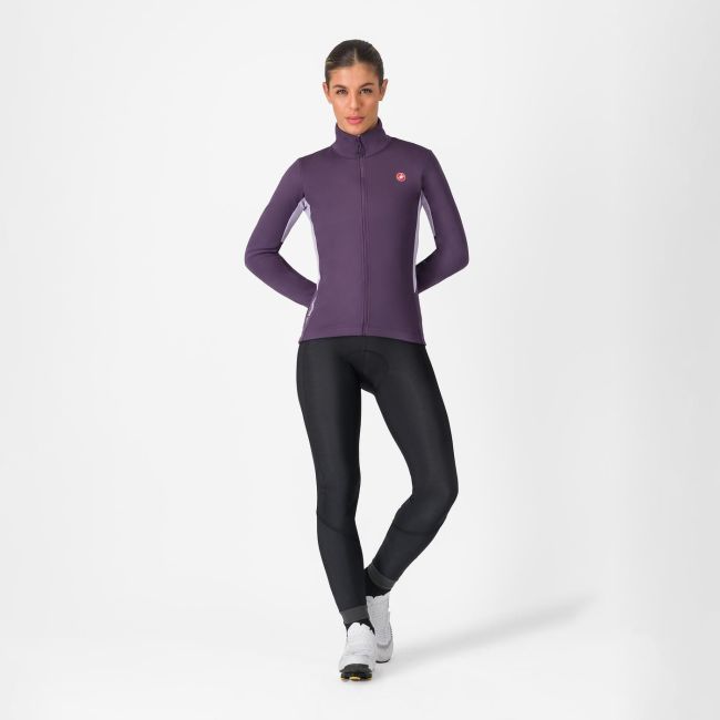 Geacă ciclism femei Castelli Entrata 2 W Jacket - night shade/purple mist | Polartec® AirCore™