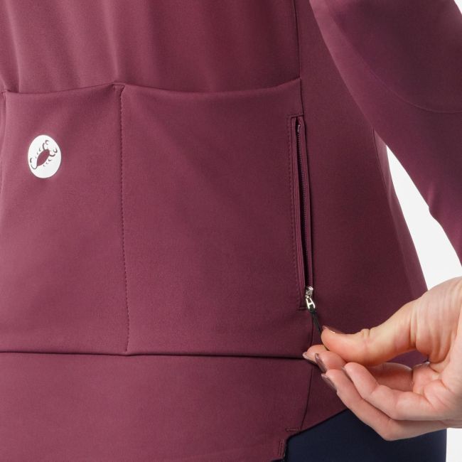 Geacă ciclism femei Castelli Sweetspot W Jacket - bordeaux inchis | Ristretto
