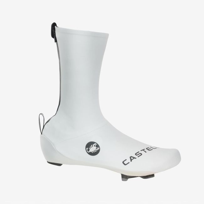 Huse pantofi ciclism Castelli Aero Race 2 Shoecover - alb | aero, impermeabile