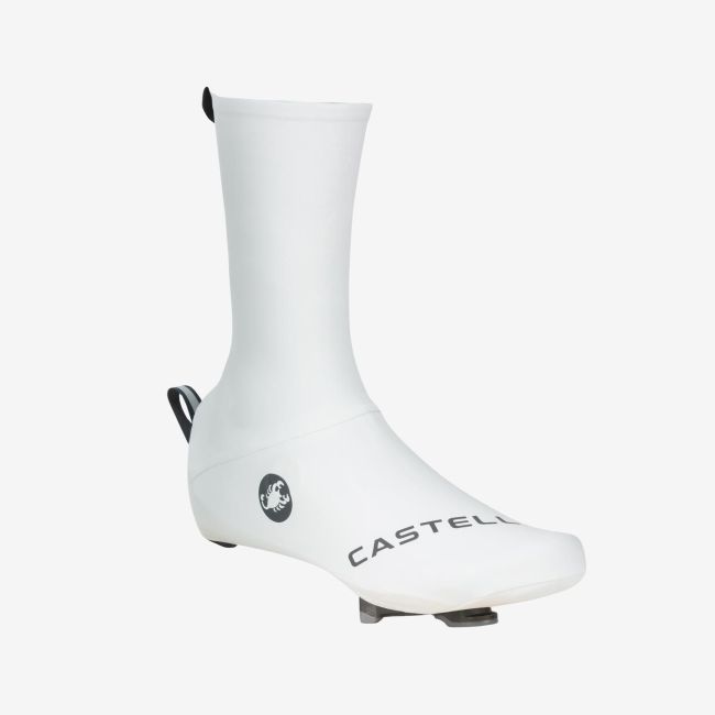 Huse pantofi ciclism Castelli Aero Race 2 Shoecover - alb | aero, impermeabile