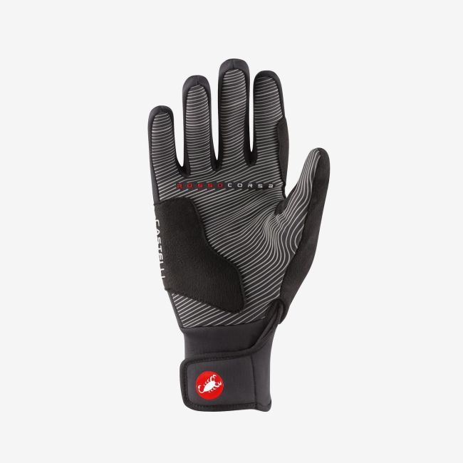 Mănuși ciclism iarnă Castelli Estremo 2 Glove - negru | cele mai calde