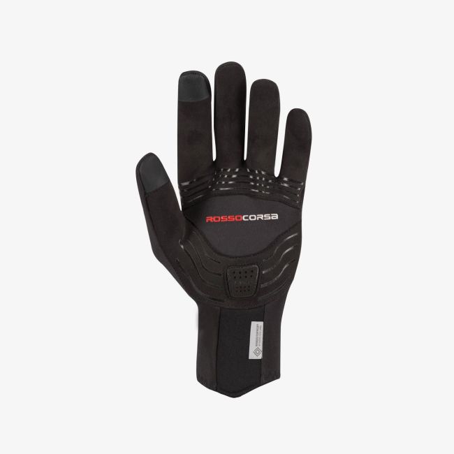 Mănuși ciclism iarnă Castelli Perfetto RoS 2 Glove - negru | GORE-TEX WINDSTOPPER®