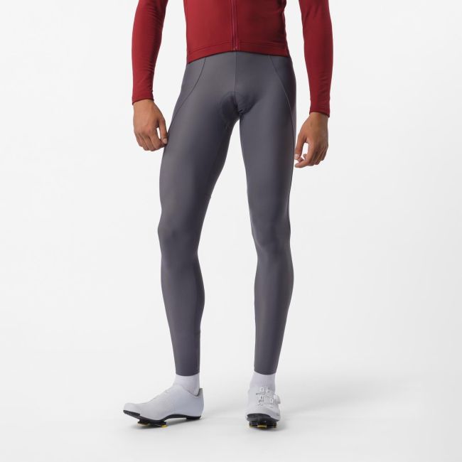 Pantaloni lungi cu bretele Castelli Espresso 2 Bibtight - gri fumuriu | Thermoflex