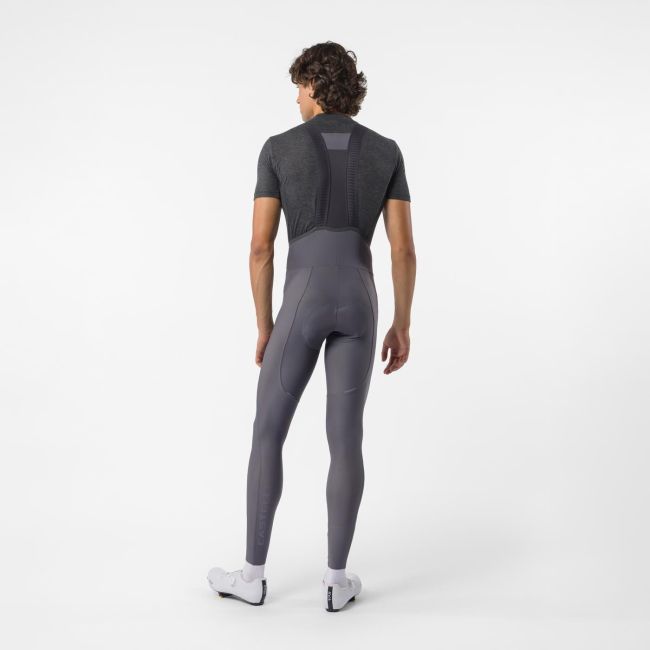 Pantaloni lungi cu bretele Castelli Espresso 2 Bibtight - gri fumuriu | Thermoflex