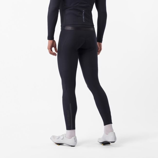 Pantaloni lungi cu bretele Castelli Thermowoven Bibtight - negru | cu lână