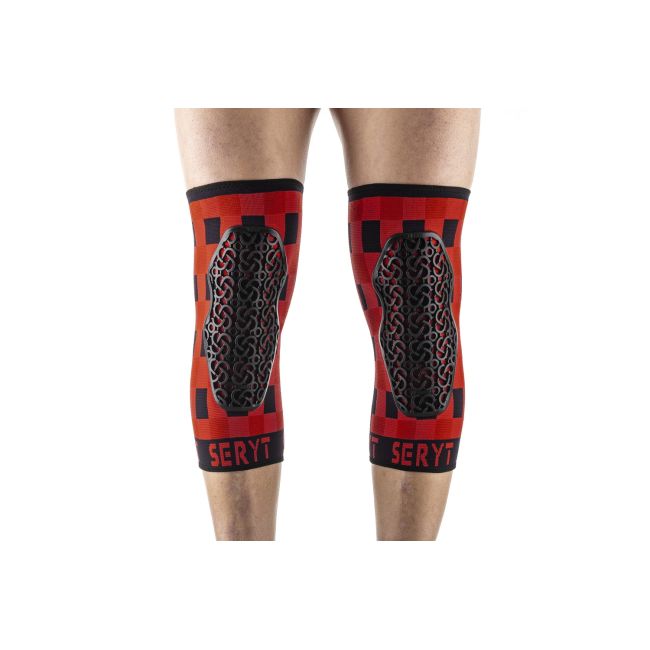 Protectii genunchi Seryt Checker Red