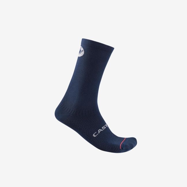 Șosete ciclism iarnă Castelli Scorpion Logo 20 Thermal - albastru belgian | PrimaLoft®