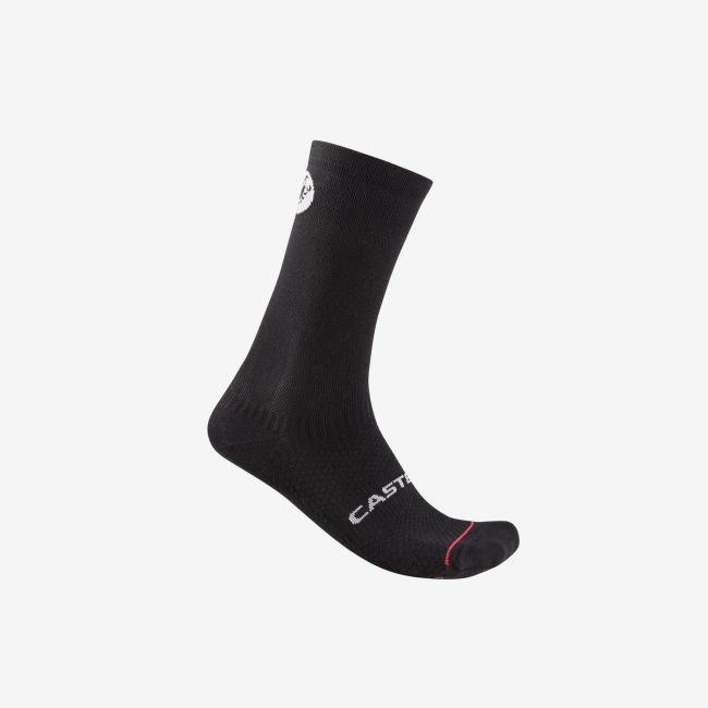 Șosete ciclism iarnă Castelli Scorpion Logo 20 Thermal - negru | PrimaLoft®