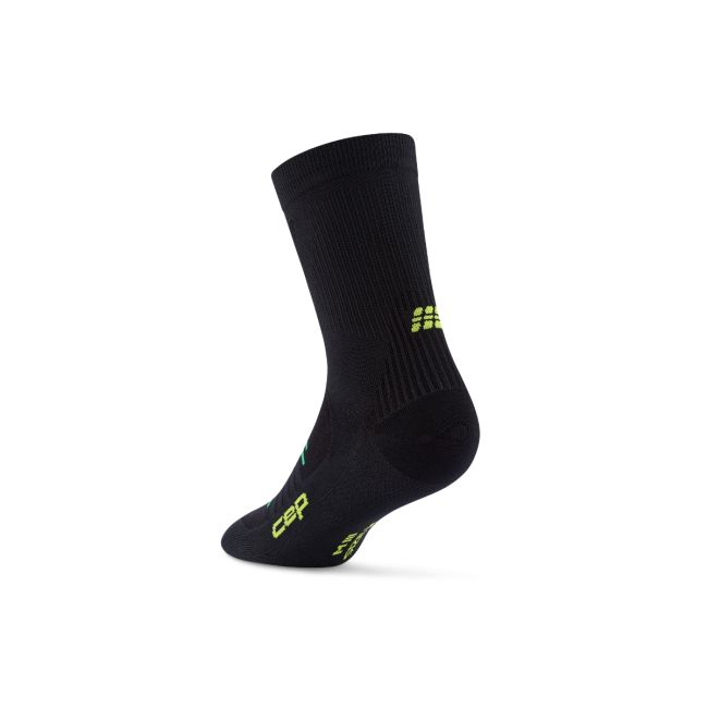 Șosete compresie alergare CEP Pro Run Ultralight Mid Cut - negru | ultraușoare