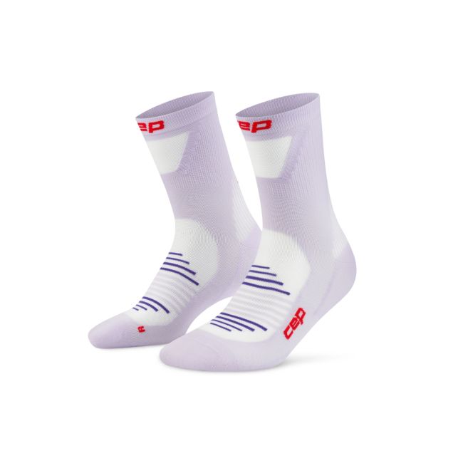 Șosete compresie CEP Pro Run Ultralight Mid Cut - lila | alergare performanță