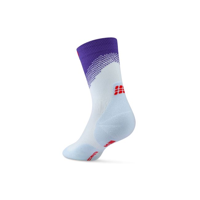 Șosete compresie CEP Run Edition Split Mid Cut W - albastru deschis | alergare