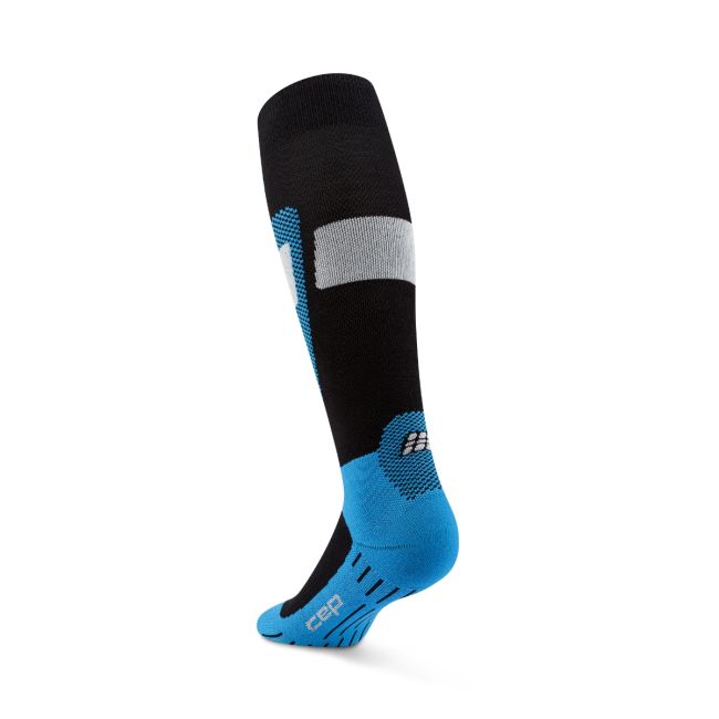 Șosete compresie schi CEP Ski Merino 3.0 - negru/albastru | compresie schi