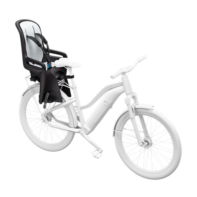 Scaun copil Thule Ridealong 2 spate gri închis pe portbagaj rabatabil
