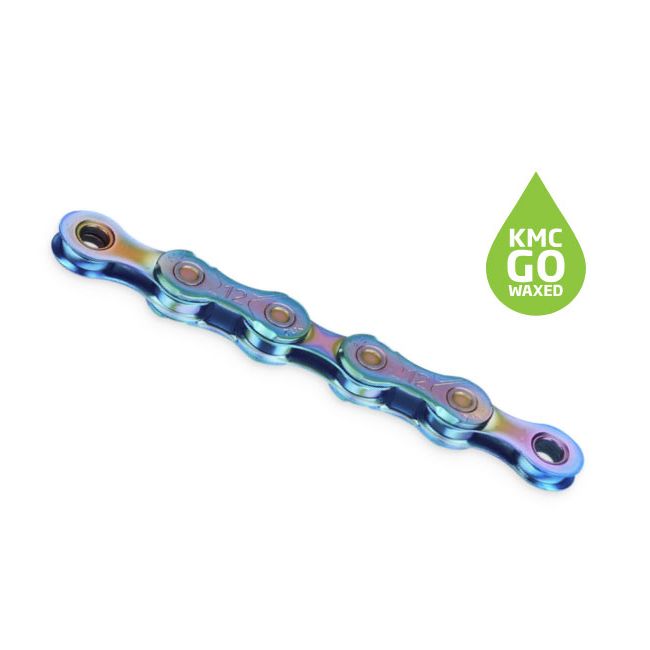 Lanț Kmc X12 Wax 12 vit. 1/2x11/128 126L Aurora Blue
