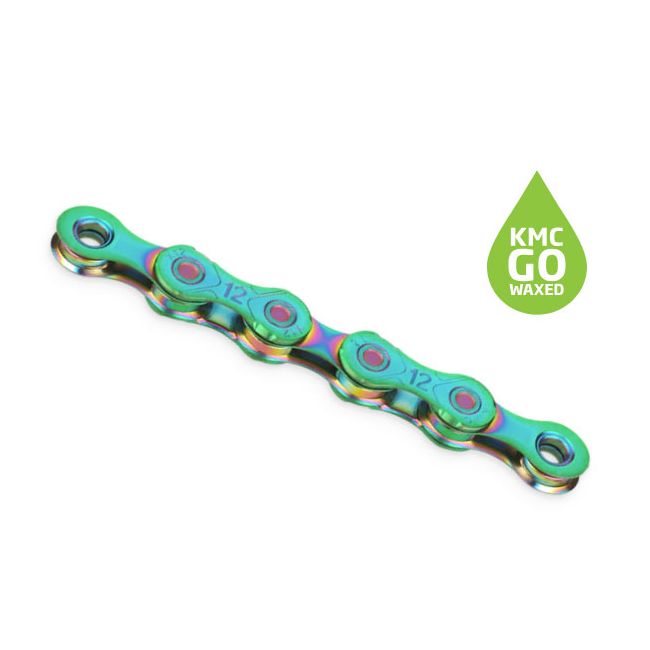 Lanț Kmc X12 Wax 12 vit. 1/2x11/128 126L Aurora Green
